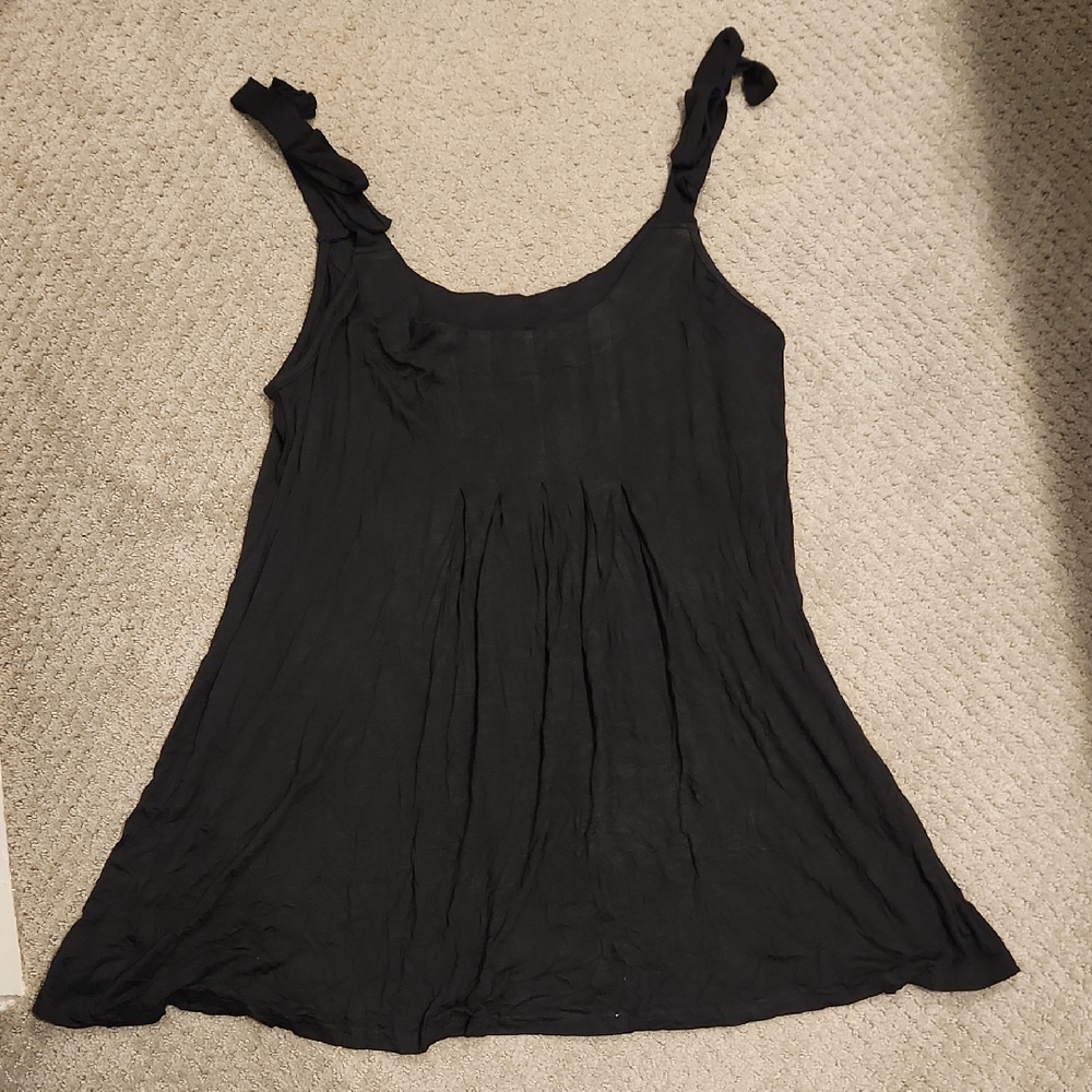 NEW $57 Suzanne Betro Black Tank Top. NEW WITH TAGS ATTACHED . XL